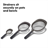 OXO Good Grips 3 Piece Strainer Set F8