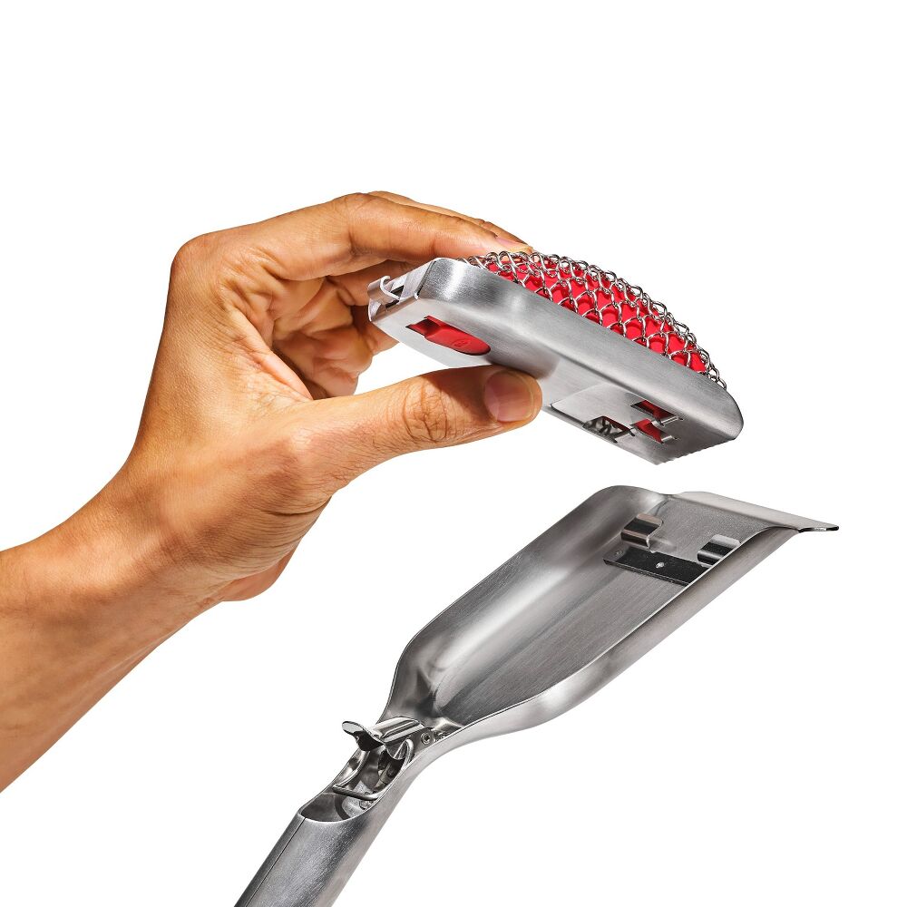 Coiled Grill Brush With Replaceable Head H2