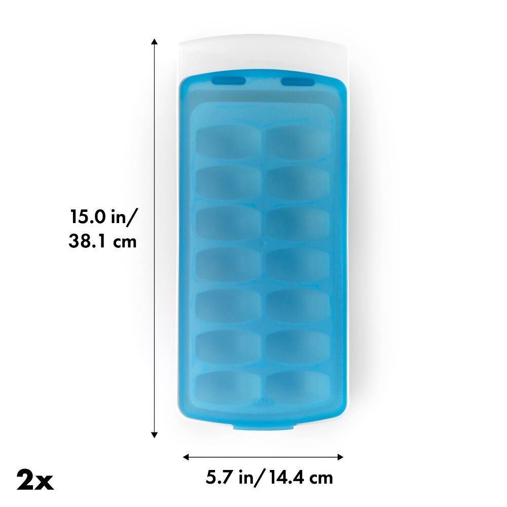 No-Spill Ice Cube Tray - 2 Pack C2