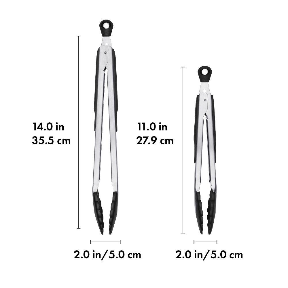 2-Piece Tongs with Nylon Heads Set R3