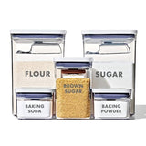 8-Piece Prelabeled Baking POP Container Set L1