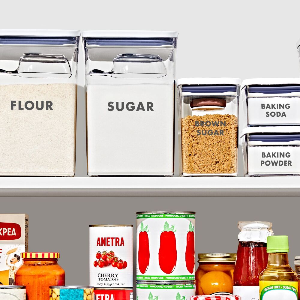 8-Piece Prelabeled Baking POP Container Set L1