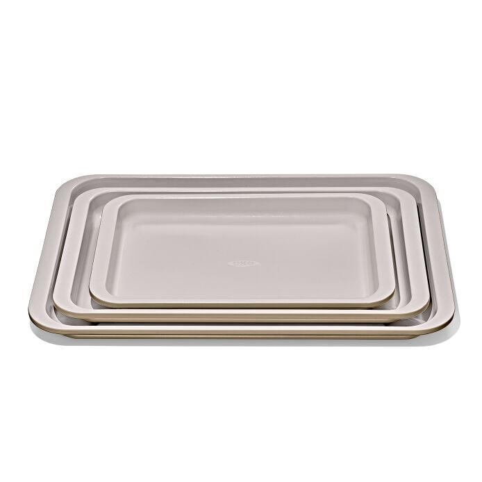 Non-Stick Pro Ceramic Coated Metal Bakeware 3 Pc Set H2