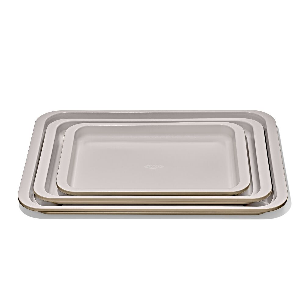 Non-Stick Pro Ceramic Coated Metal Bakeware 3 Pc Set M3