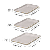 Non-Stick Pro Ceramic Coated Metal Bakeware 3 Pc Set H2