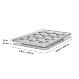 Nonstick Pro Clear Coated 12 Cup Muffin Pan S1