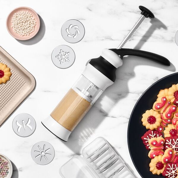 Holiday Cookie Press and Disk Set Bundle B0