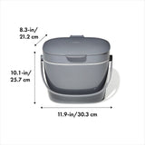 Easy-Clean Compost Bin - 1.75 Gal Q6