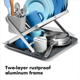 OXO Good Grips Aluminum Fold Flat Dish Rack M6