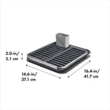 OXO Good Grips Aluminum Fold Flat Dish Rack M6