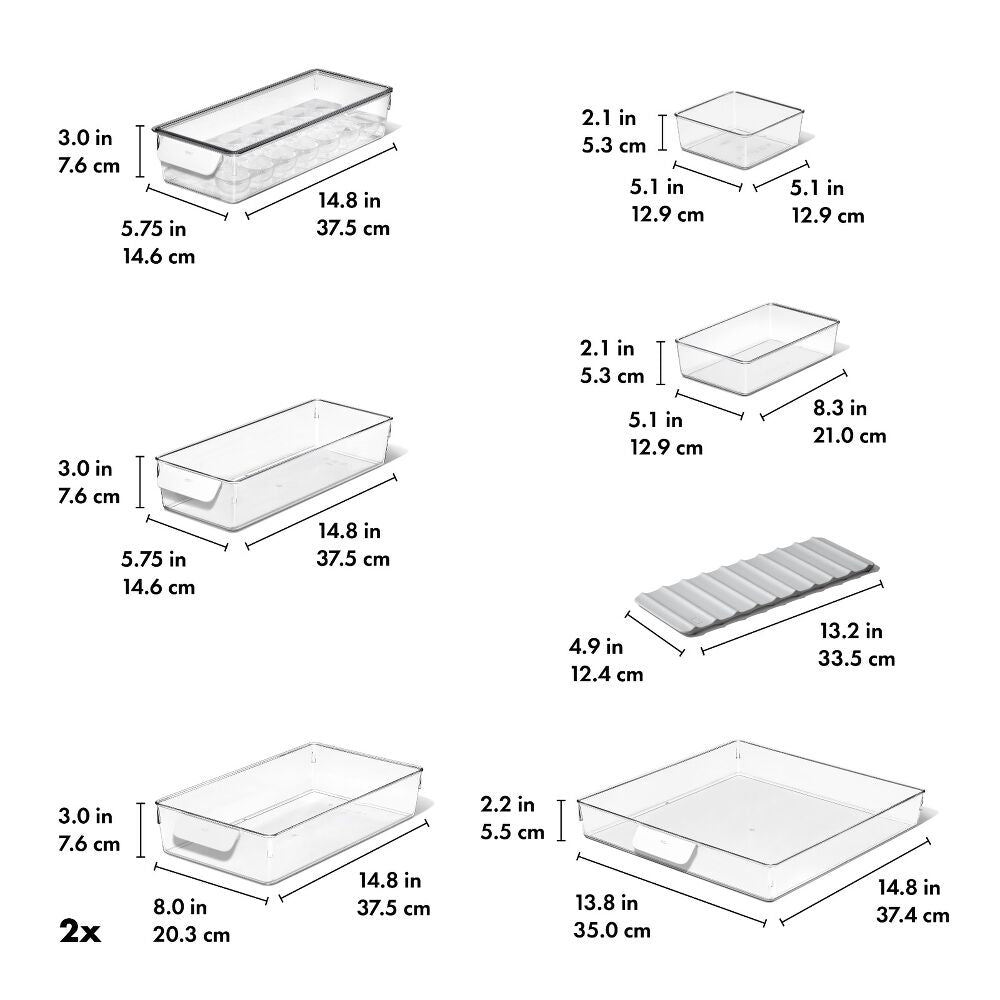 8 Piece Refrigerator Organization Set A1