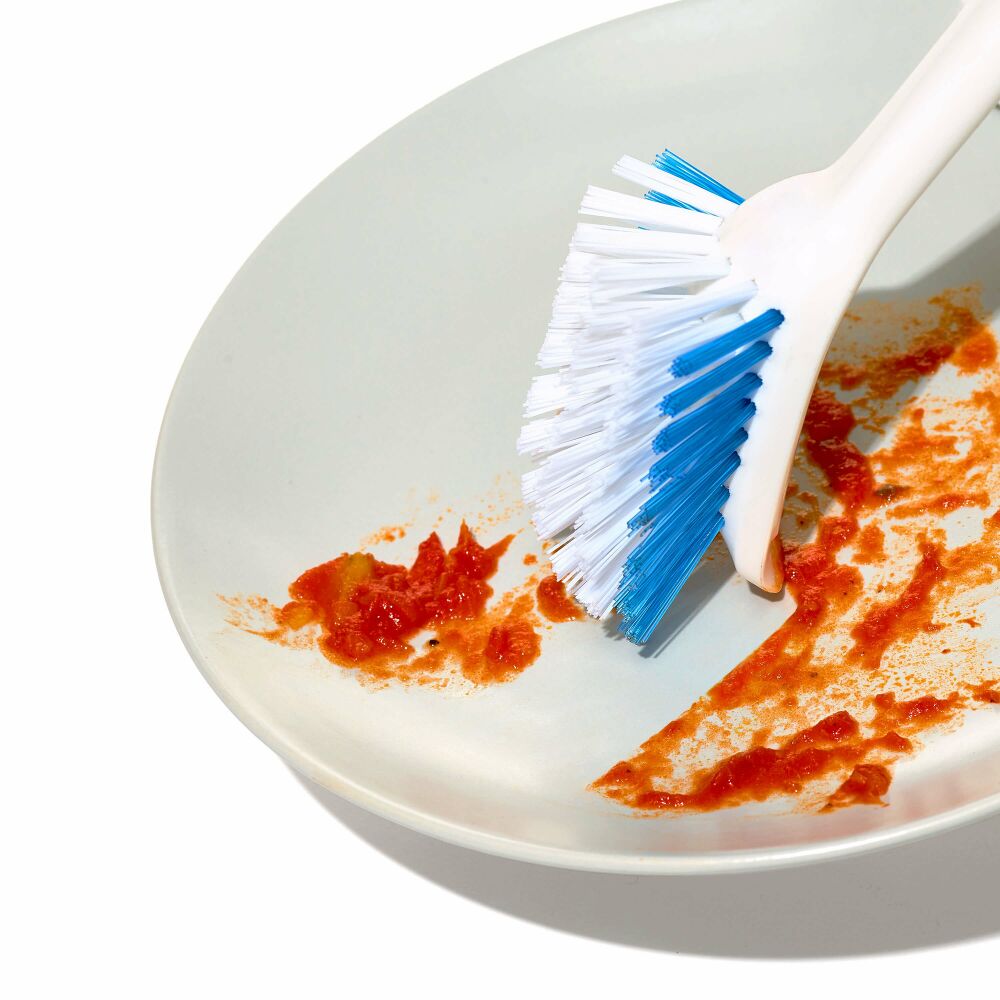 Dish Brush with Scraper E8