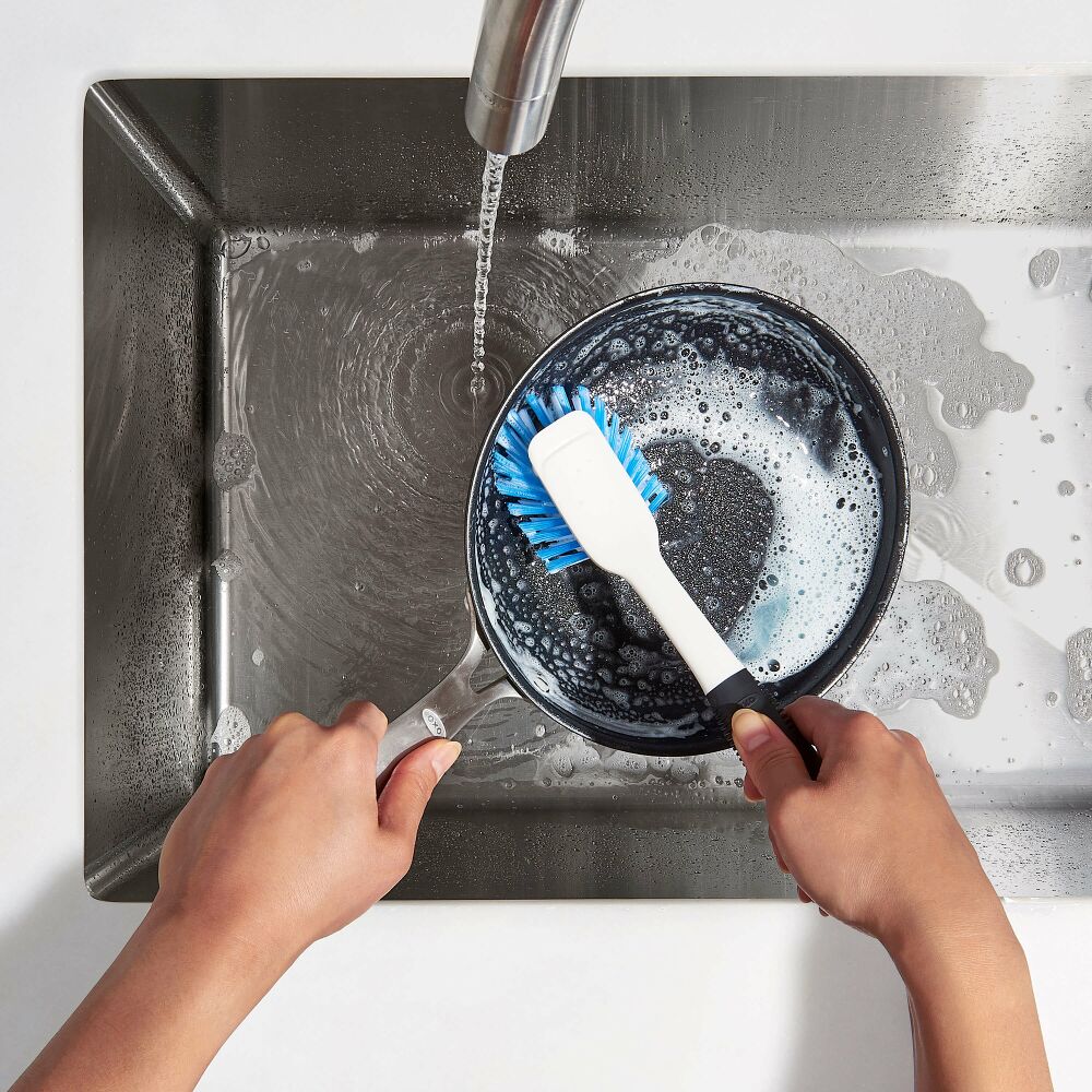 Dish Brush with Scraper H4