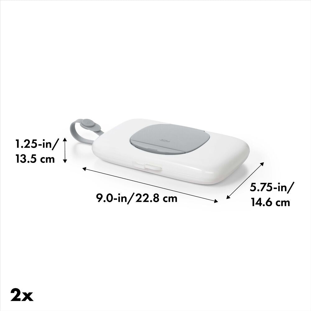 OXO TOT 2-Pack On-the-Go Wipes Dispenser, Gray H5