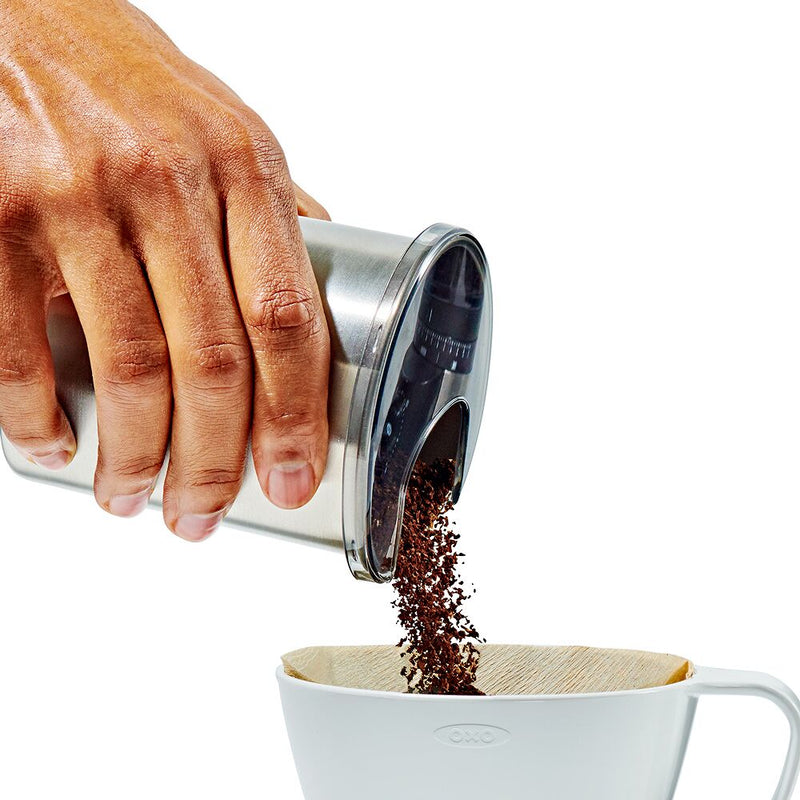 Replacement Coffee Grounds Container for Conical Burr Coffee Grinder - Stainless Steel H4