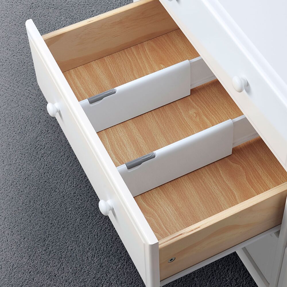 OXO TOT Expandable Dresser Drawer Divider - 4 Pack Z4