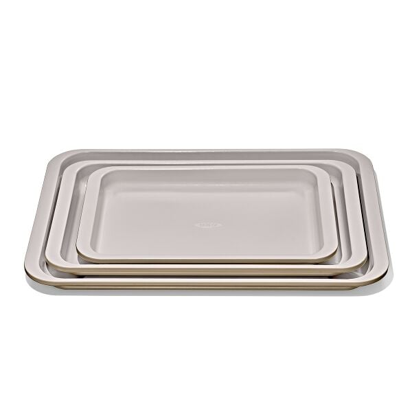 Non-Stick Pro Ceramic Coated Metal Bakeware 3 Pc Set M3