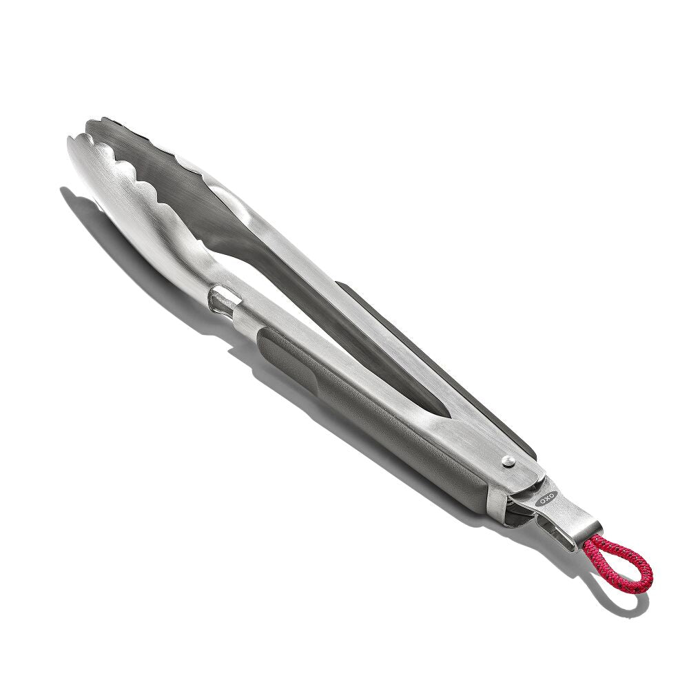 OXO Outdoor 10.5in Camp Stove Tongs with Bottle Opener B9