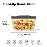 Outdoor Silicone Reusable Stand Up Bag Quart (32 oz) W6