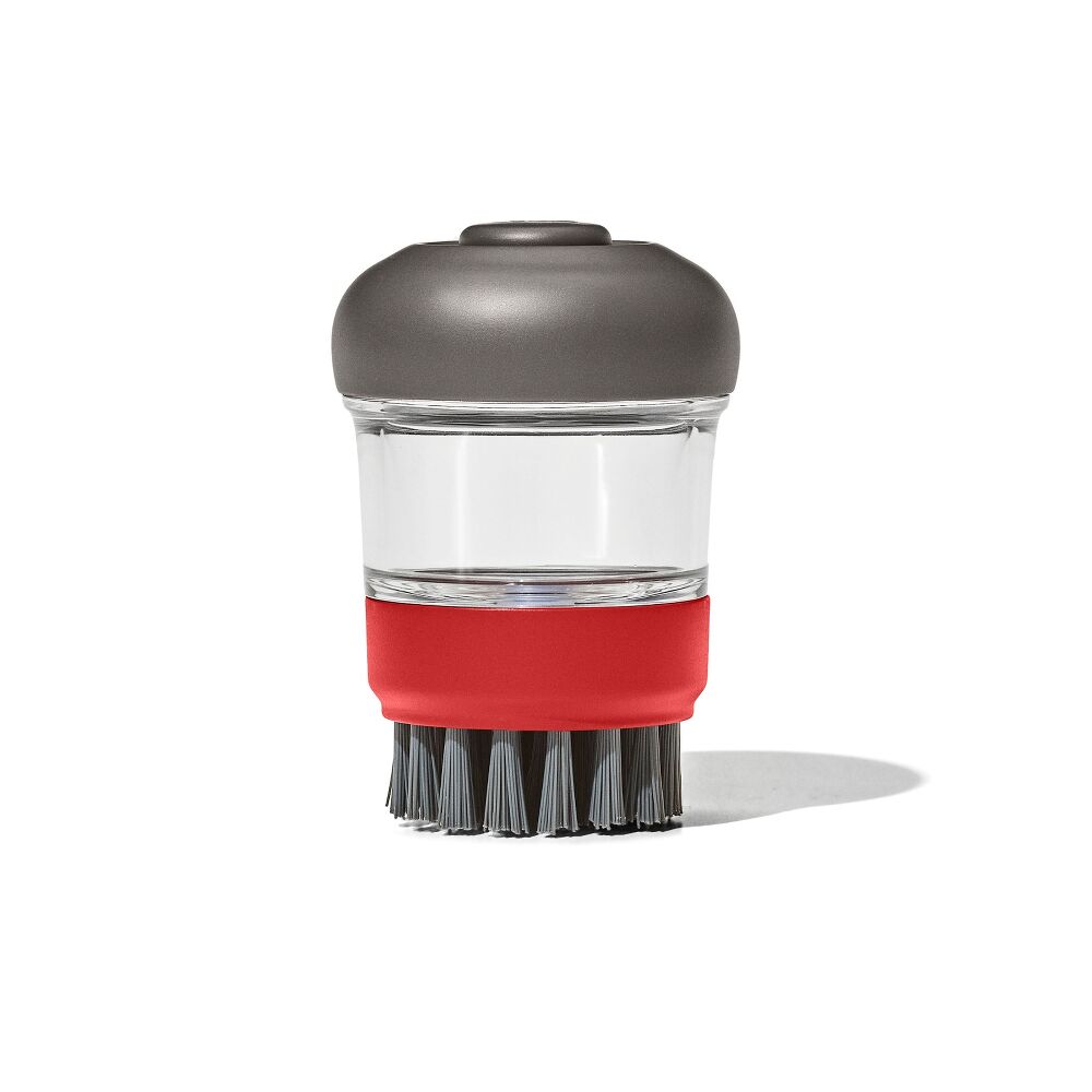 Outdoor Soap Dispensing Dish Brush with Storage Case N0