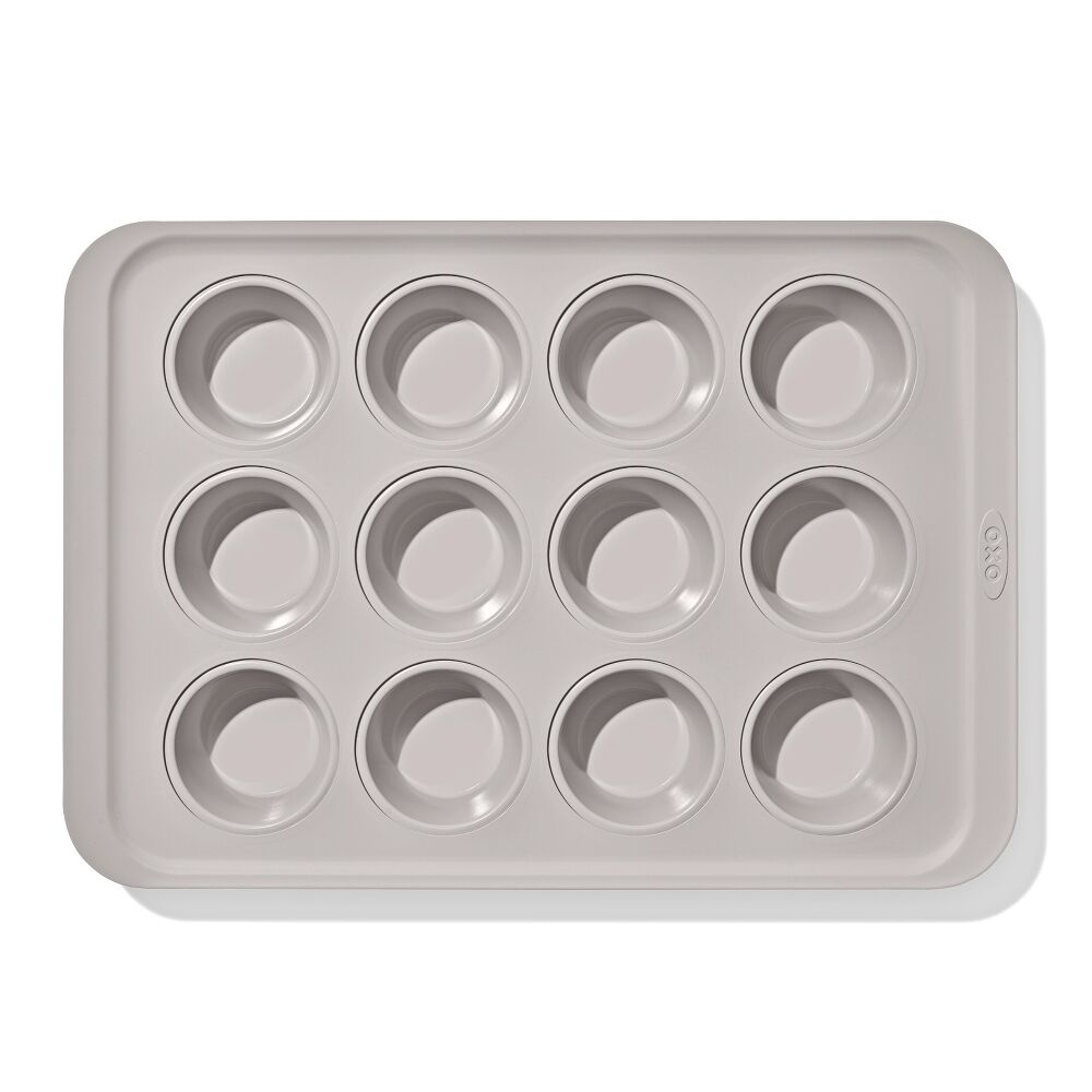 Non-Stick Pro Ceramic Coated Metal Bakeware 12 Cup Muffin Pan S8