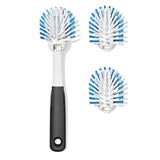 Nylon Bristle Dish Brush with Refills M1