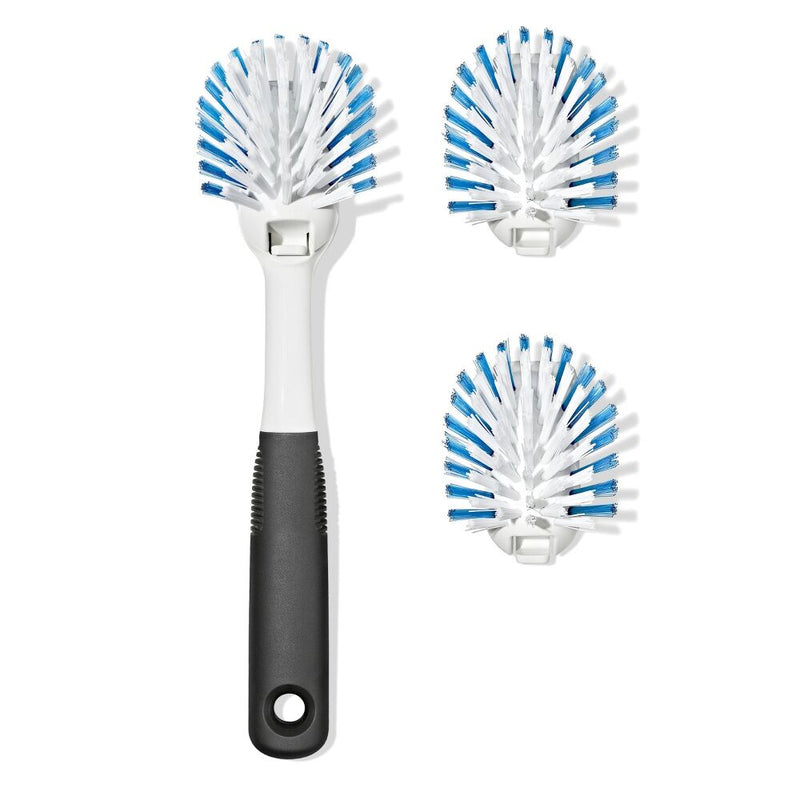 Nylon Bristle Dish Brush with Refills M1