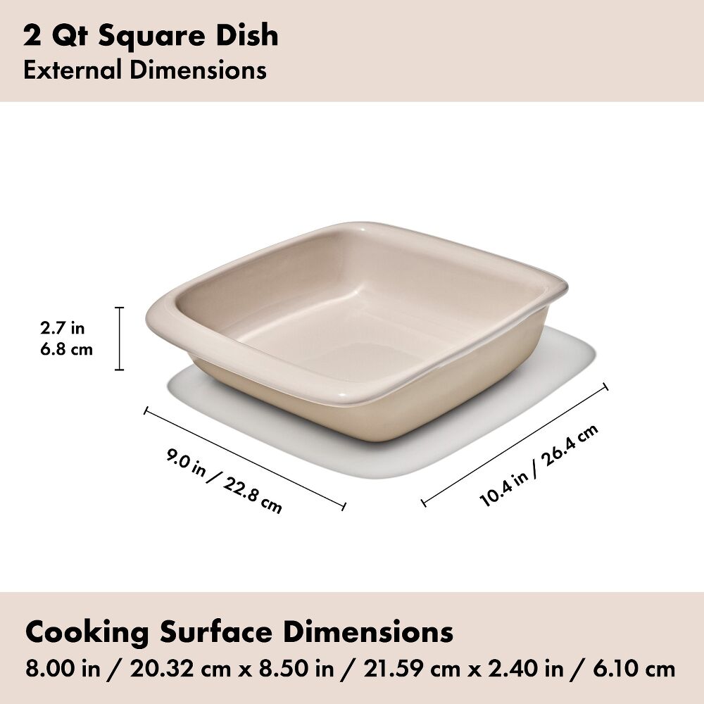 2 Qt Square Stoneware Baking Dish B5