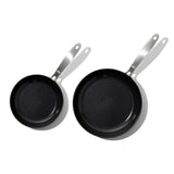 Enhanced Non-Stick 2-Piece Frypan Set — Black O8