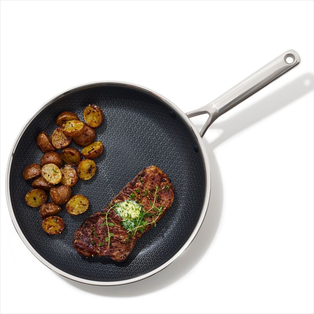Trident Hybrid Non-Stick Stainless Steel 12 in Fry Pan N6