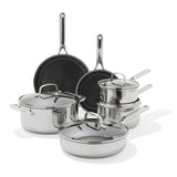 Trident Hybrid Non-Stick Stainless Steel 10-Piece Set D8