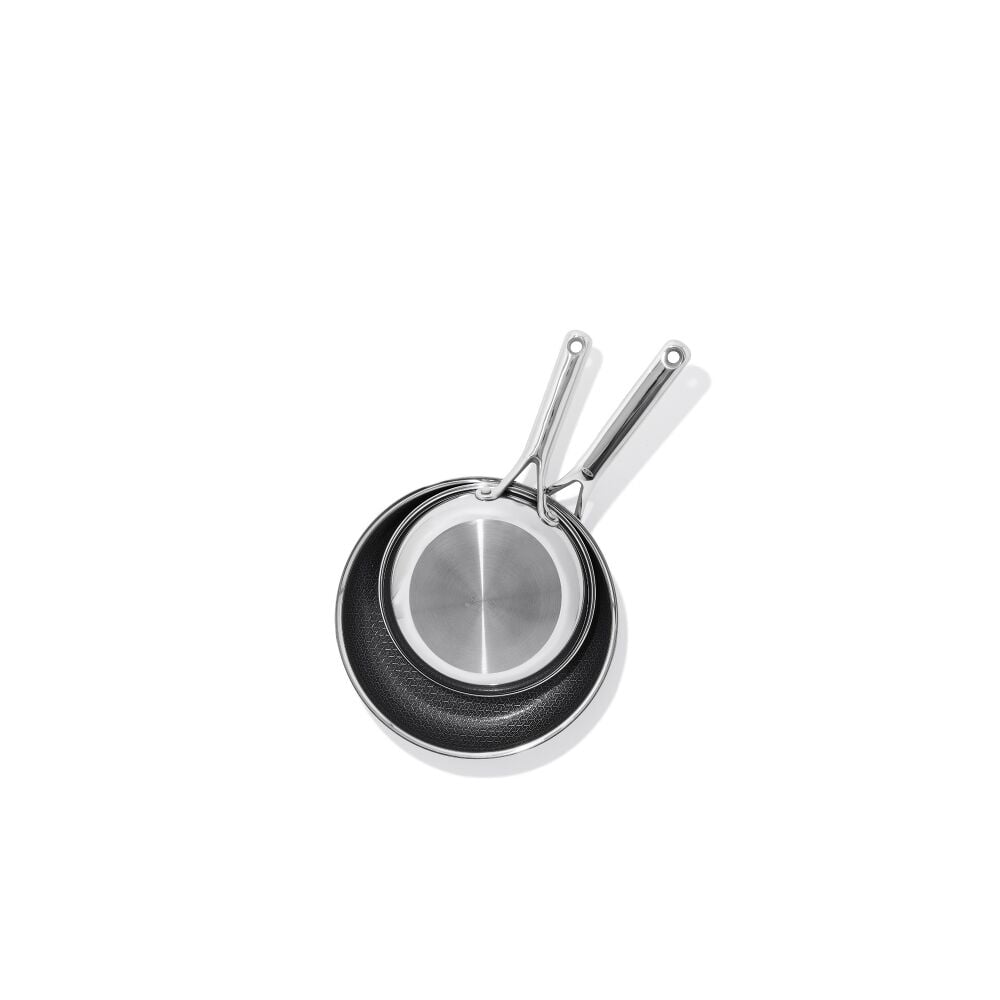 Trident Hybrid Non-Stick Stainless Steel 2-Piece Frypan Set U1