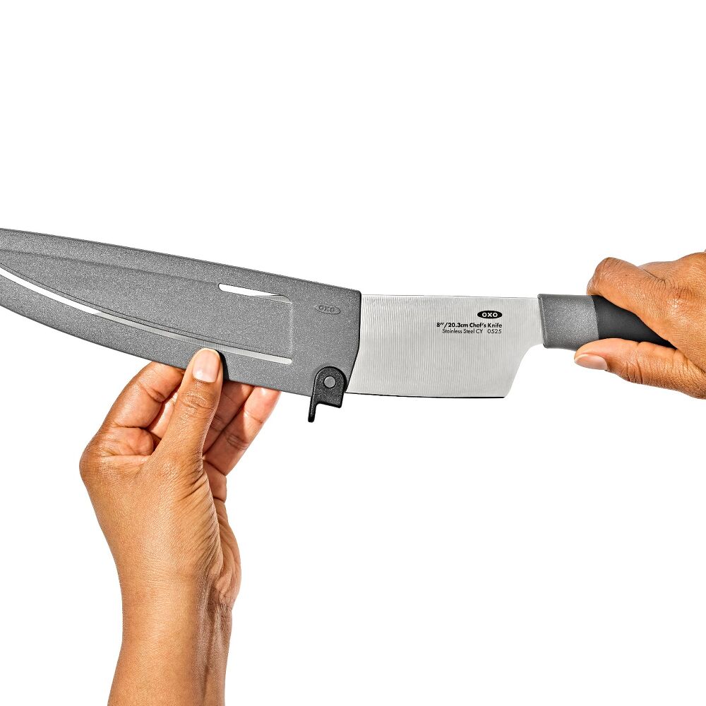 8 in Chefs Knife with Locking Sheath S7