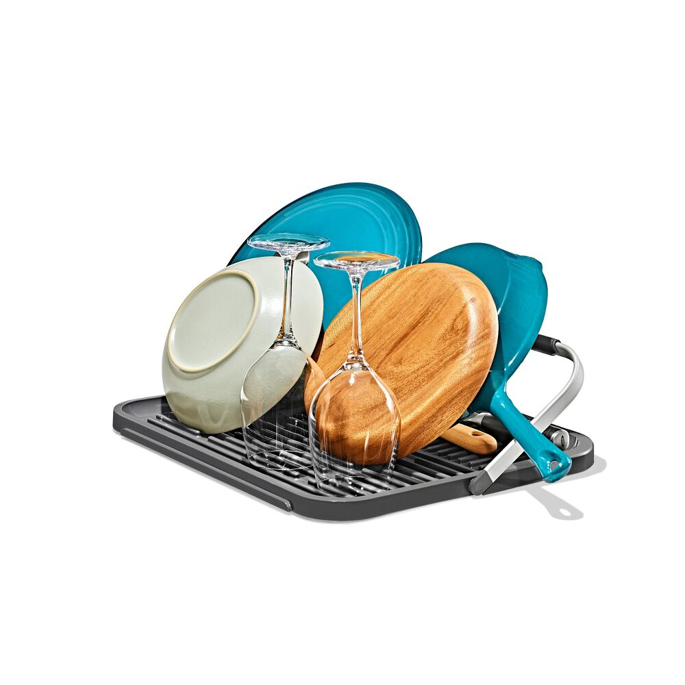 OXO Good Grips Compact Drying Rack with Dish Rest Y2