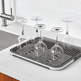 OXO Good Grips Compact Drying Rack with Dish Rest Y2