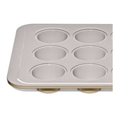 Non-Stick Pro Ceramic Coated Metal Bakeware 12 Cup Muffin Pan S8