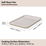 Non-Stick Pro Ceramic Coated Metal Bakeware Half Sheet Pan A0
