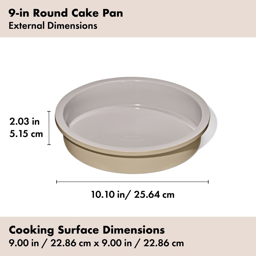 Non-Stick Pro Ceramic Coated Metal Bakeware 9” Round Cake Pan X9