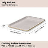 Non-Stick Pro Ceramic Coated Metal Bakeware Jelly Roll Pan I5