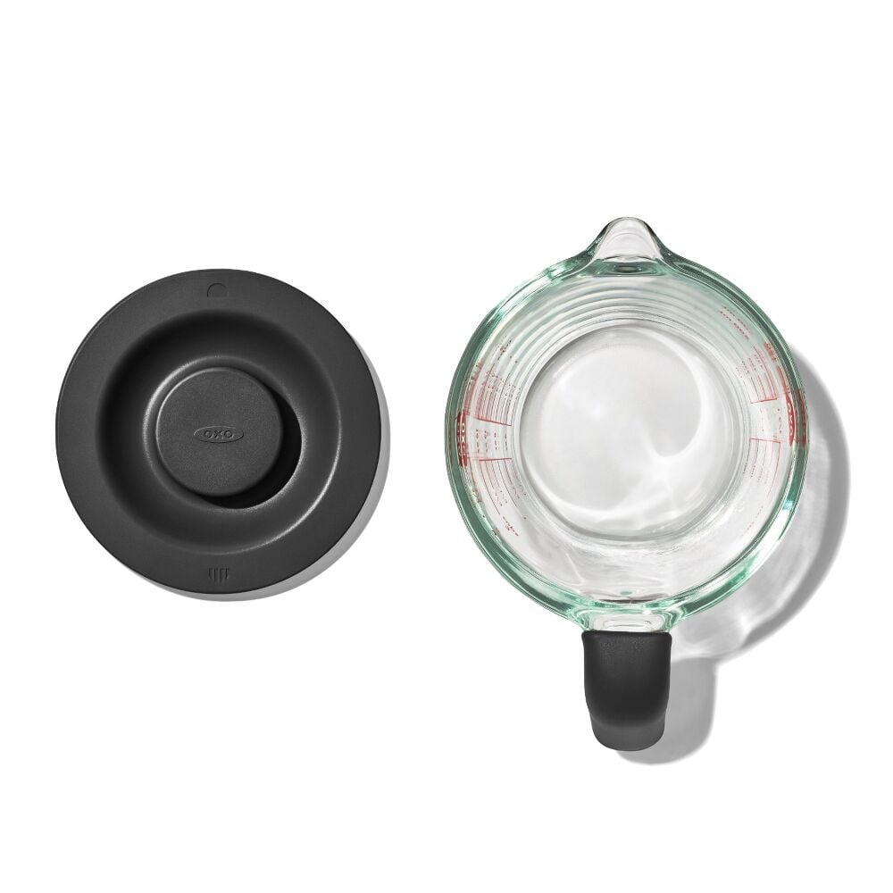 2 Cup Glass Measuring Cup with Lid S7