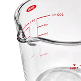 2 Cup Glass Measuring Cup with Lid S7