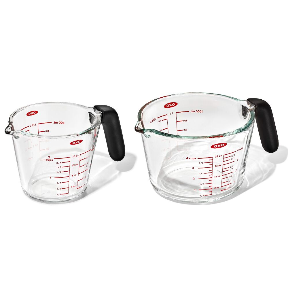 2-Cup and 4-Cup Glass Measuring Cup Set J1