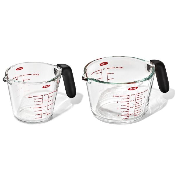 2-Cup and 4-Cup Glass Measuring Cup Set J1