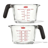 2-Cup and 4-Cup Glass Measuring Cup Set J1