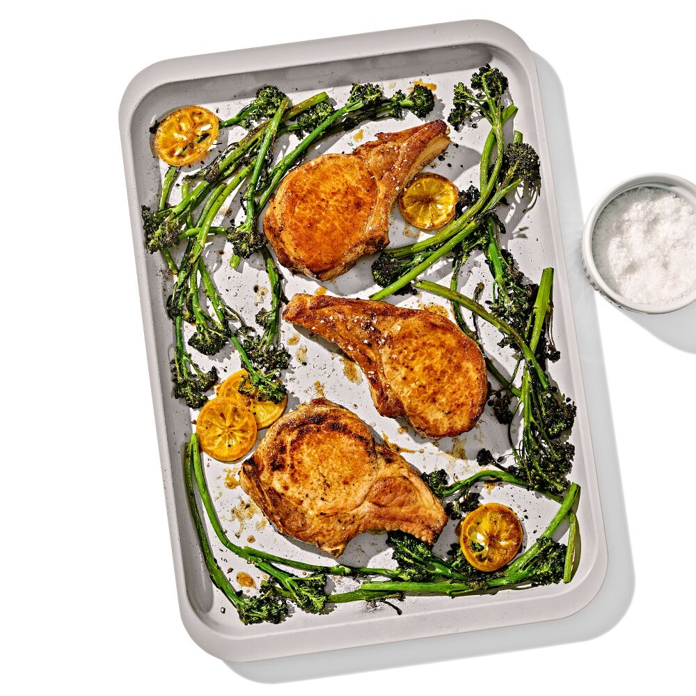 Non-Stick Pro Ceramic Coated Metal Bakeware Half Sheet Pan A0