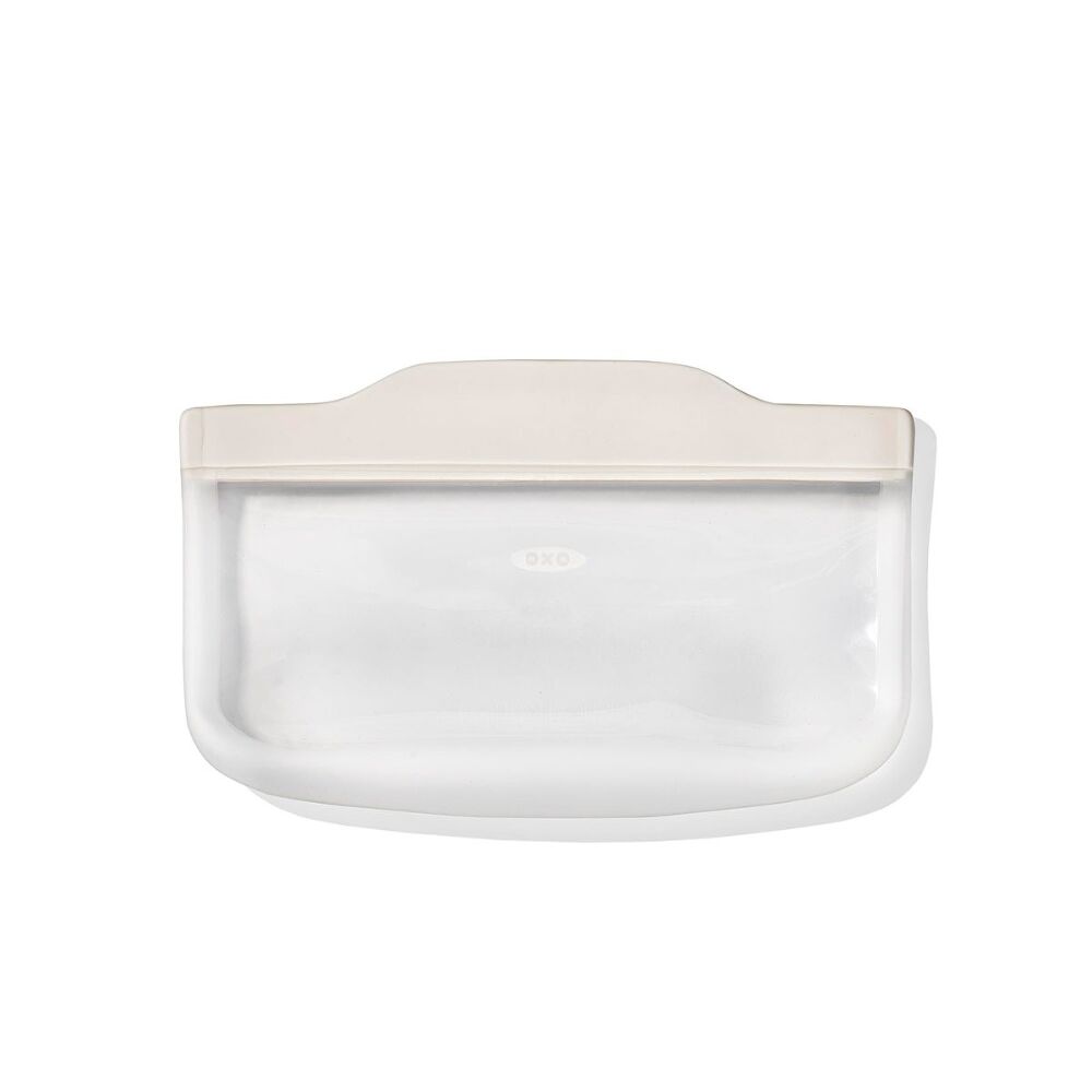 Silicone Reusable Bag - Snack Bag (12 oz) - Oat W2