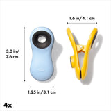 Magnetic All-Purpose Clips - 4-Pack - assorted colors N0