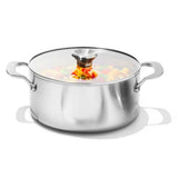 Stainless Steel Mira Series 5.2qt Casserole And Lid F7
