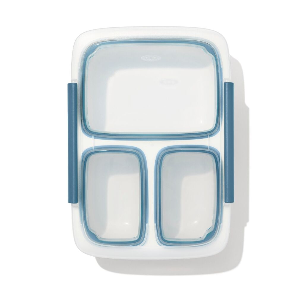 Prep & Go 4.1-Cup Divided Container - Ocean Blue D0