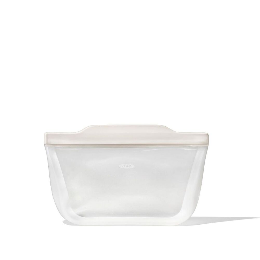 Silicone Reusable Bag - Stand-Up Quart (32 oz) - Oat Q5